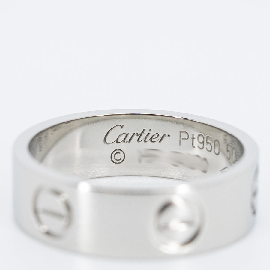 แหวน Cartier Love Ring Platinum950 Size 50# (Used) #vrcarim 6387