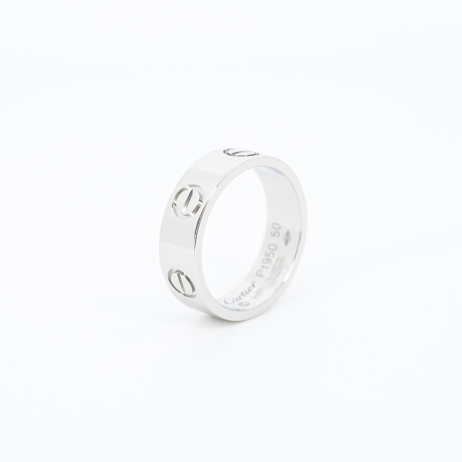 แหวน Cartier Love Ring Platinum950 Size 50# (Used) #vrcarim 6387