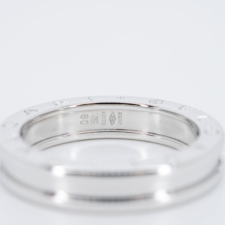 แหวน Bvlgari B.zero1 1band Ring 18K White Gold Size 60# (Used) #vrbvrim 6450