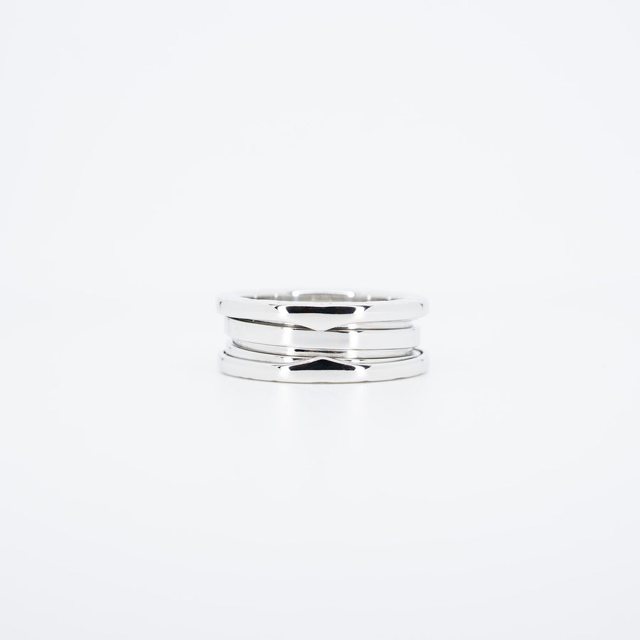 แหวน Bvlgari B.zero1 2band Ring 18K White Gold Size 54# (Used) #vrbvrim 6455