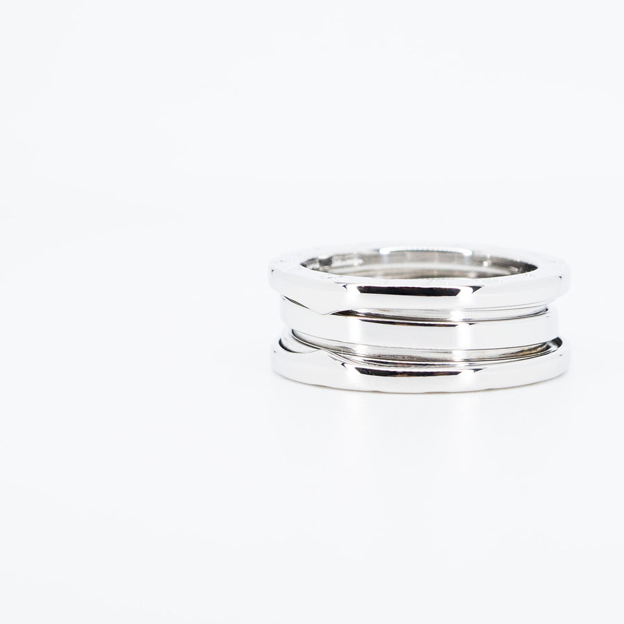 แหวน Bvlgari B.zero1 2band Ring 18K White Gold Size 54# (Used) #vrbvrim 6455