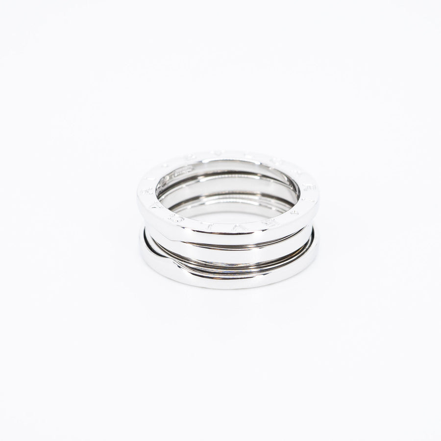 แหวน Bvlgari B.zero1 2band Ring 18K White Gold Size 54# (Used) #vrbvrim 6455