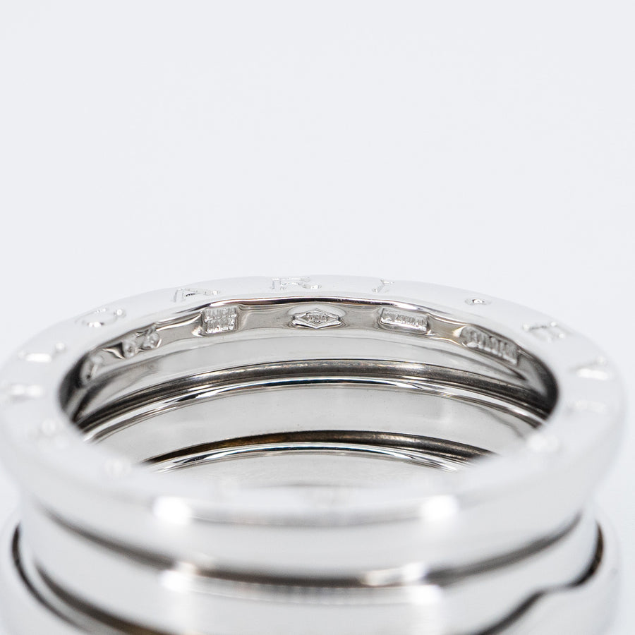 แหวน Bvlgari B.zero1 2band Ring 18K White Gold Size 54# (Used) #vrbvrim 6455