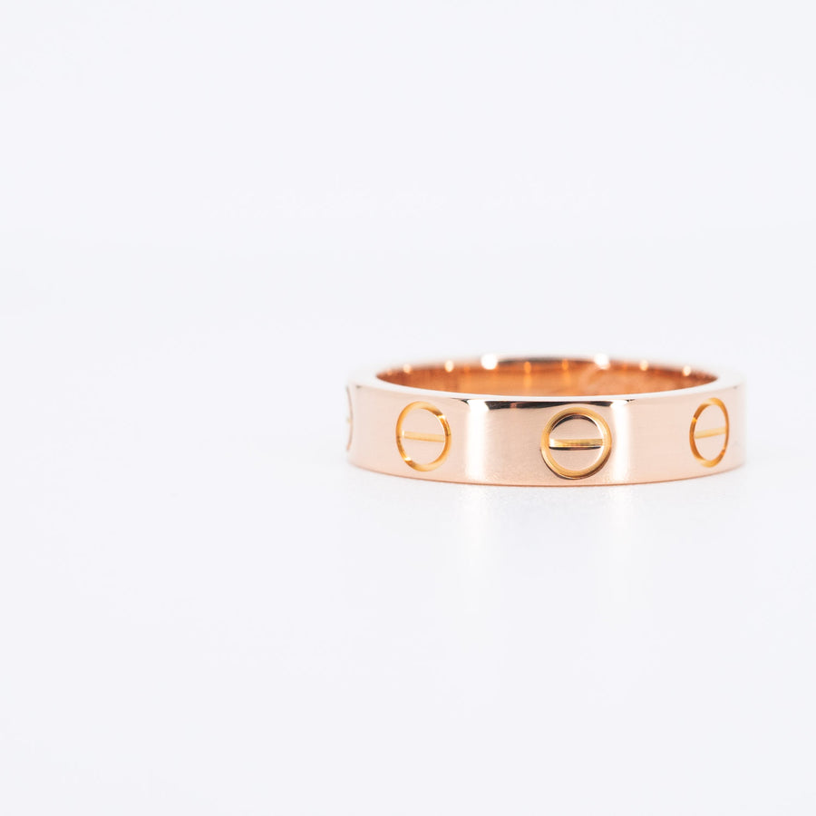 แหวน Cartier Love band 18K Rose Gold Size 46# (Used) #vrcar 6504