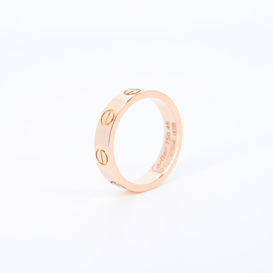 แหวน Cartier Love band 18K Rose Gold Size 46# (Used) #vrcar 6504