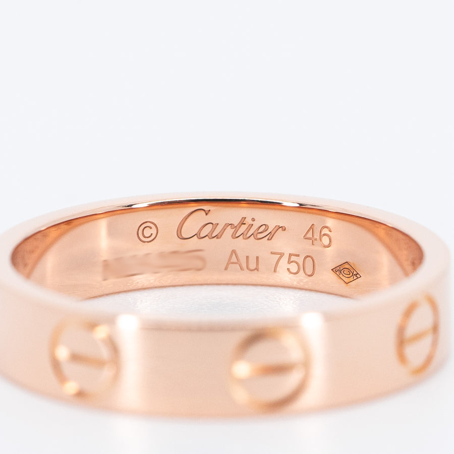 แหวน Cartier Love band 18K Rose Gold Size 46# (Used) #vrca 0741