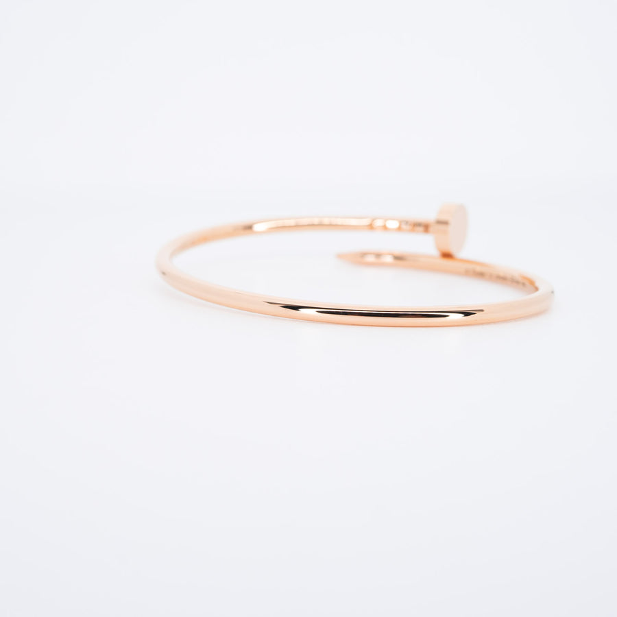 กำไล Cartier Juste Un Clou Bracelet SM 18K Rose Gold Size 14# (Used) #vrcan 6558