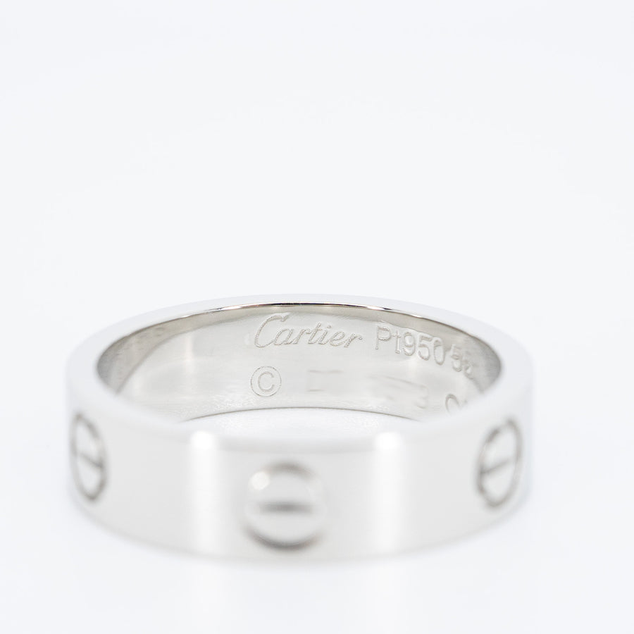 แหวน Cartier Love Ring Platinum950 Size 55# (Used) #vrcarim 6418