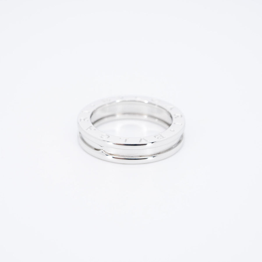 แหวน Bvlgari B.zero1 1band Ring 18K White Gold Size 53# (Used) #vrbvr 6602