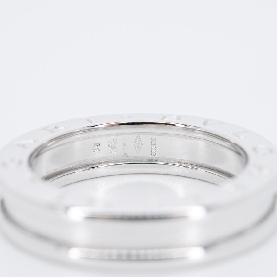 แหวน Bvlgari B.zero1 1band Ring 18K White Gold Size 53# (Used) #vrbvr 6602