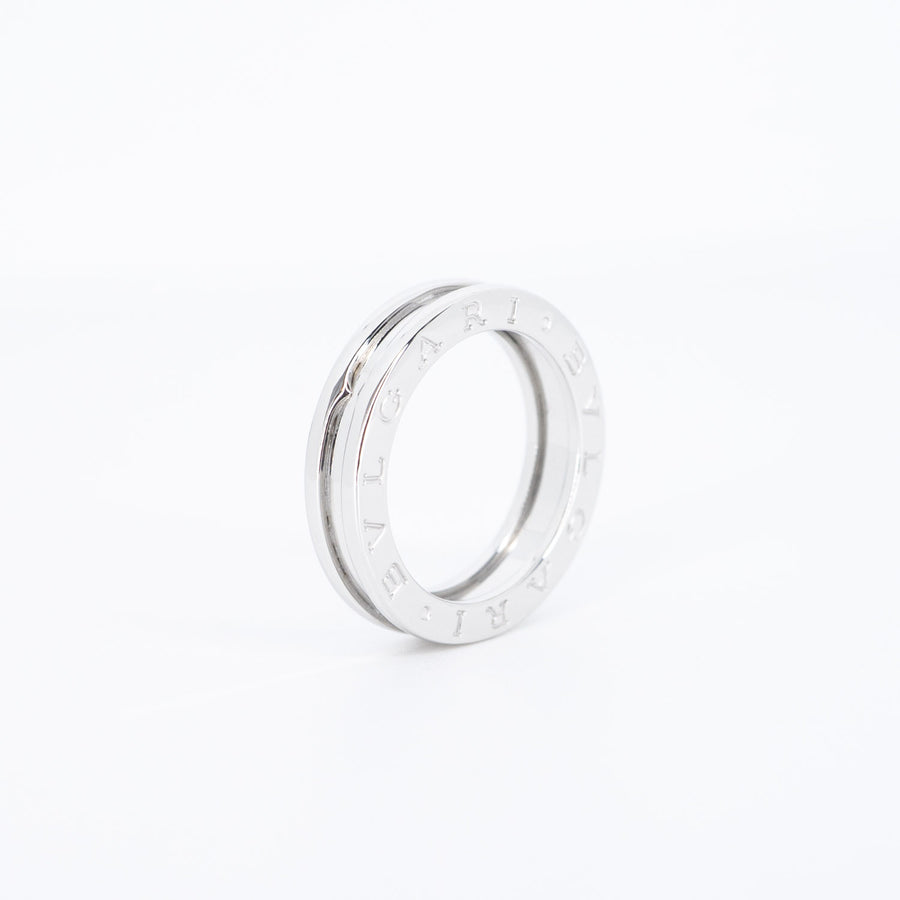 แหวน Bvlgari B.zero1 1band Ring 18K White Gold Size 53# (Used) #vrbvr 6602