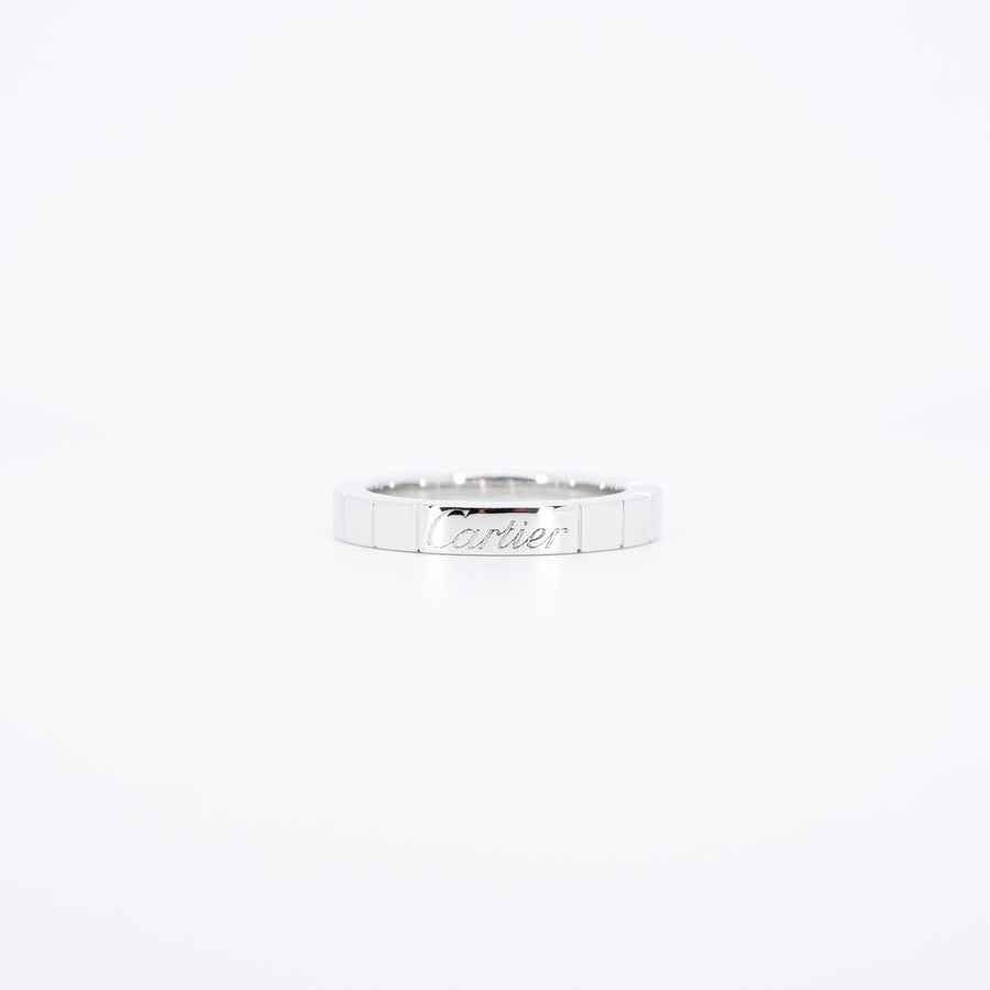 แหวน Cartier Lanieres Ring 18K White Gold Size 48# (Used) #vrcar 6599