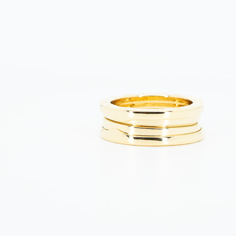 แหวน Bvlgari B.zero1 2band Ring 18K Yellow Gold Size 54# (Used) #vrbvrim 6608