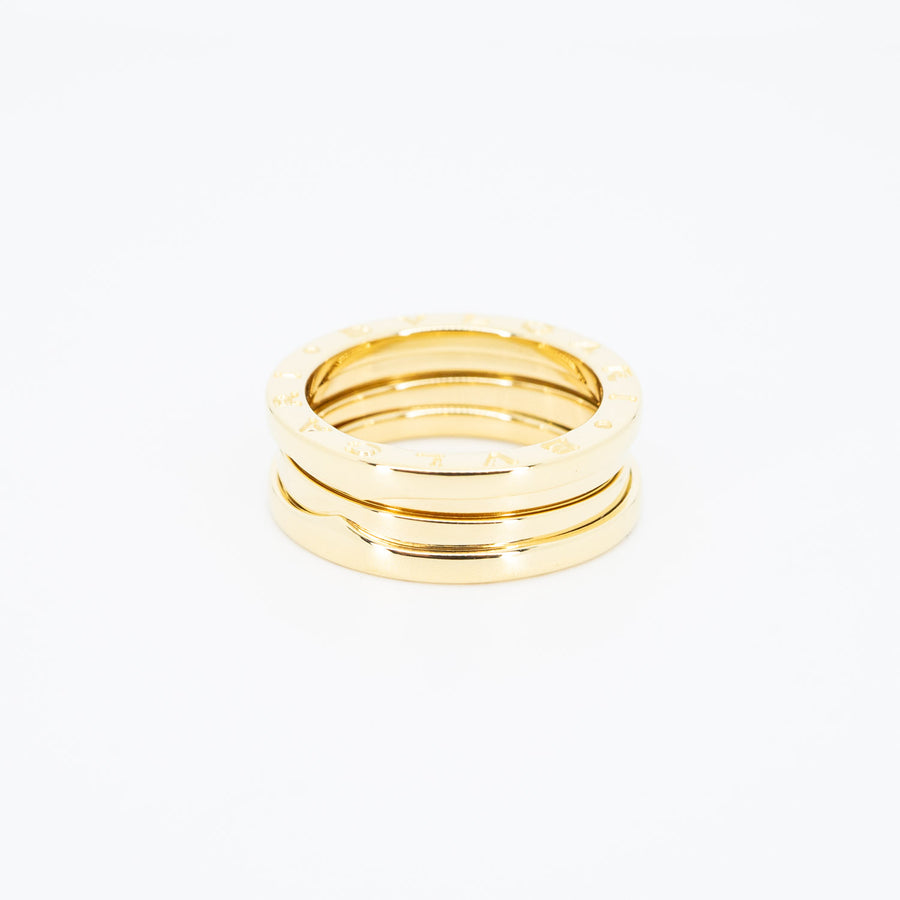 แหวน Bvlgari B.zero1 2band Ring 18K Yellow Gold Size 54# (Used) #vrbvrim 6608