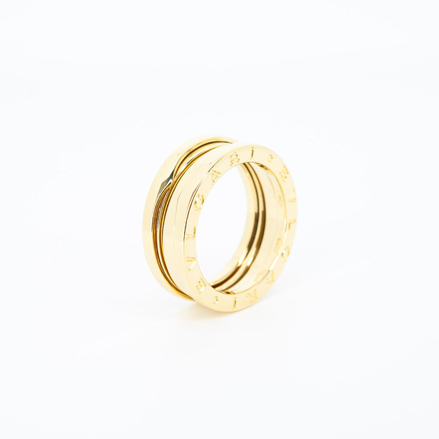 แหวน Bvlgari B.zero1 2band Ring 18K Yellow Gold Size 54# (Used) #vrbvrim 6608