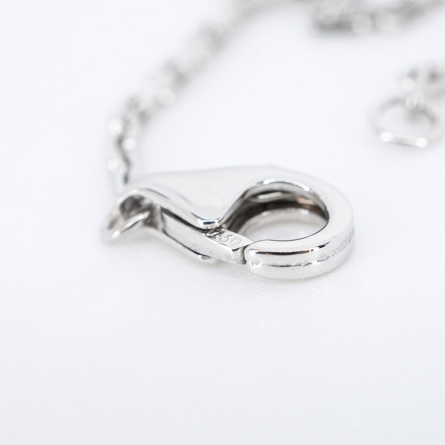 สร้อยและจี้ Cartier Love Necklace 18K White Gold Size 42.5 cm.# (Used) #vrcanl 6662