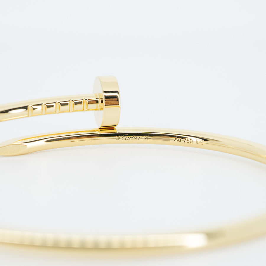 **hold k.Pitchyy**กำไล Cartier Juste Un Clou Bracelet SM 18K Yellow Gold Size 14# (Used) #vrcab 6639