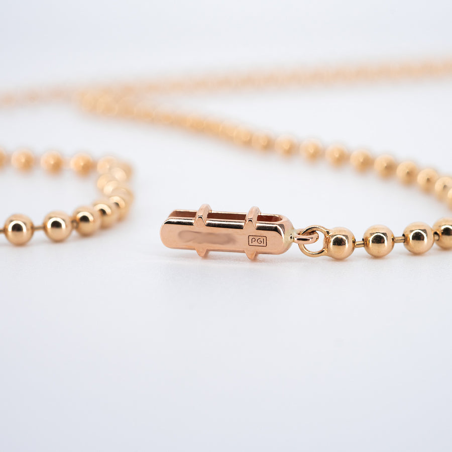 สร้อยและจี้ Cartier Clash de Cartier necklace, Onyx 18K Rose Gold Size 70 cm.# (Used) #vrca 0771