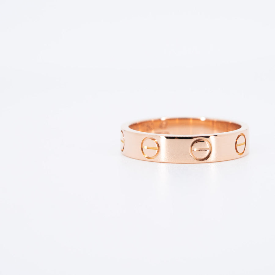 แหวน Cartier Love band 18K Rose Gold Size 47# (Used) #vrcar 6707