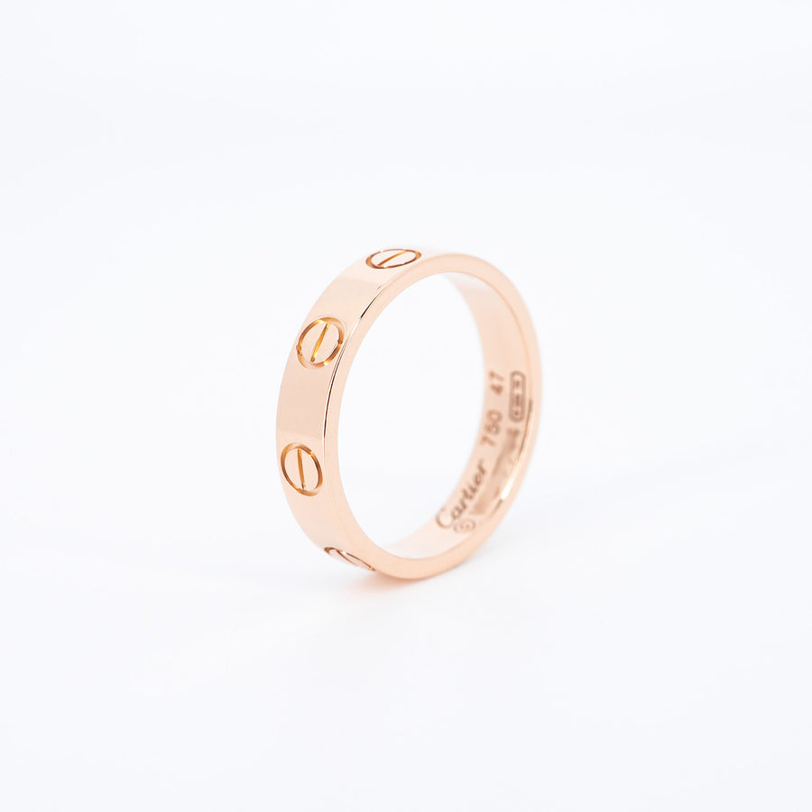 แหวน Cartier Love band 18K Rose Gold Size 47# (Used) #vrcar 6707