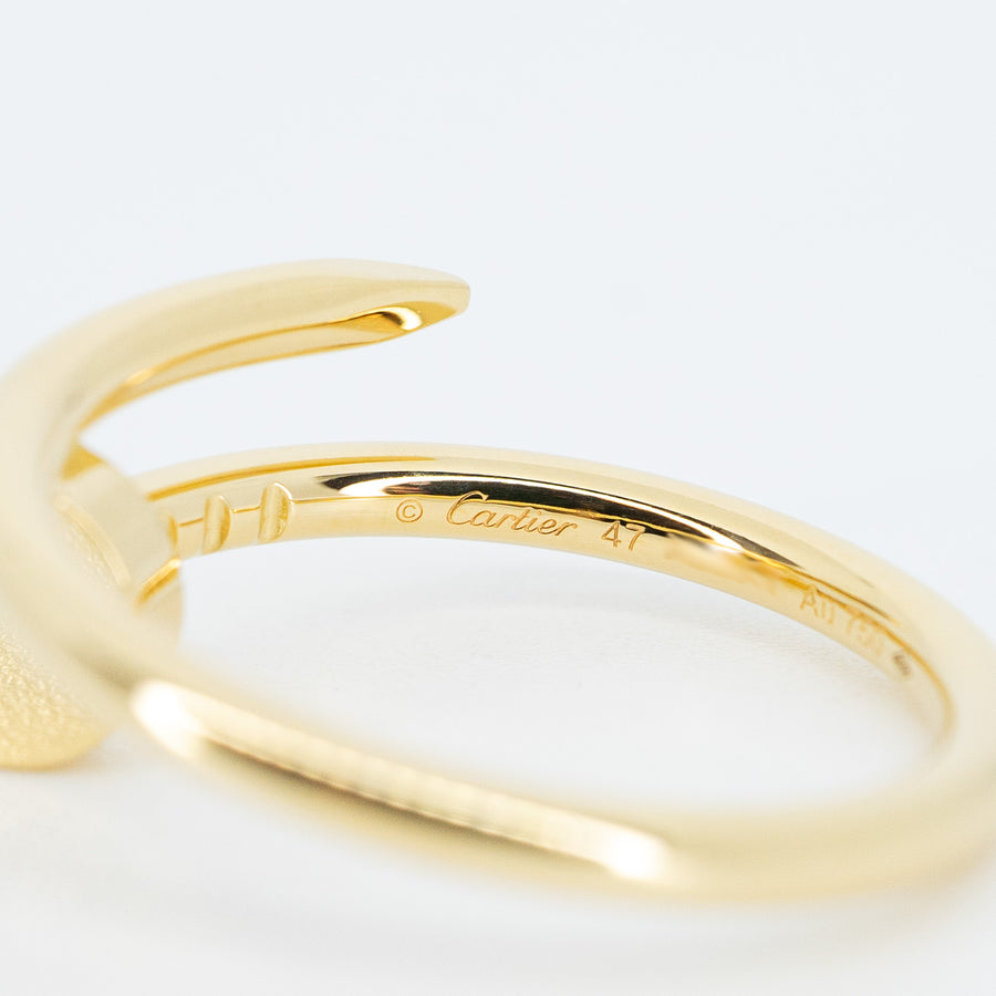 แหวน Cartier Juste Un Clou ring SM 18K Yellow Gold Size 47# (Used) #vrcar 6708