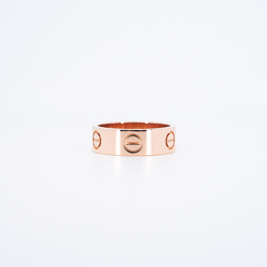 แหวน Cartier Love Ring 18K Rose Gold Size 49# (Used) #vrcar 6706