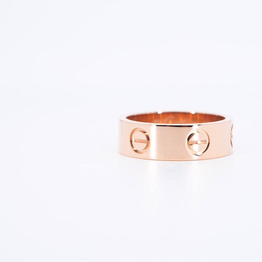 แหวน Cartier Love Ring 18K Rose Gold Size 49# (Used) #vrcar 6706