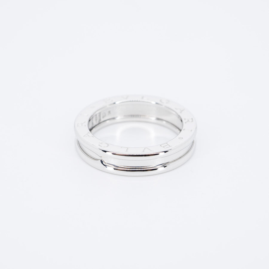 แหวน Bvlgari B.zero1 1band Ring 18K White Gold Size 54# (Used) #vrbvr 6715