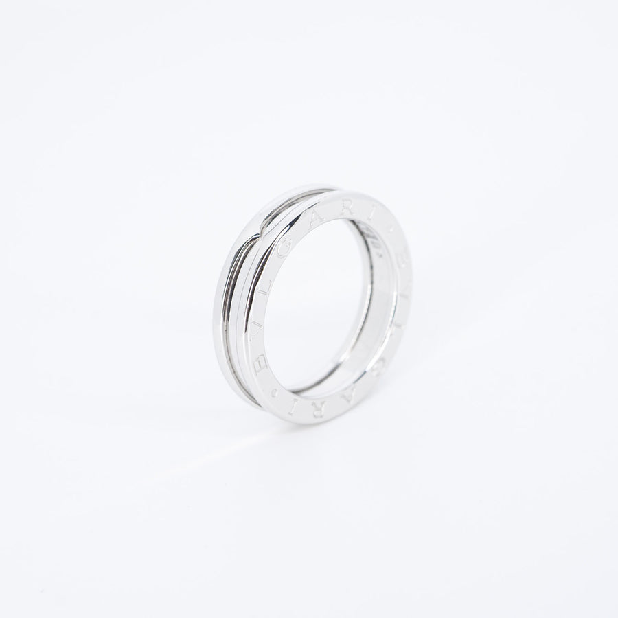 แหวน Bvlgari B.zero1 1band Ring 18K White Gold Size 54# (Used) #vrbvr 6715