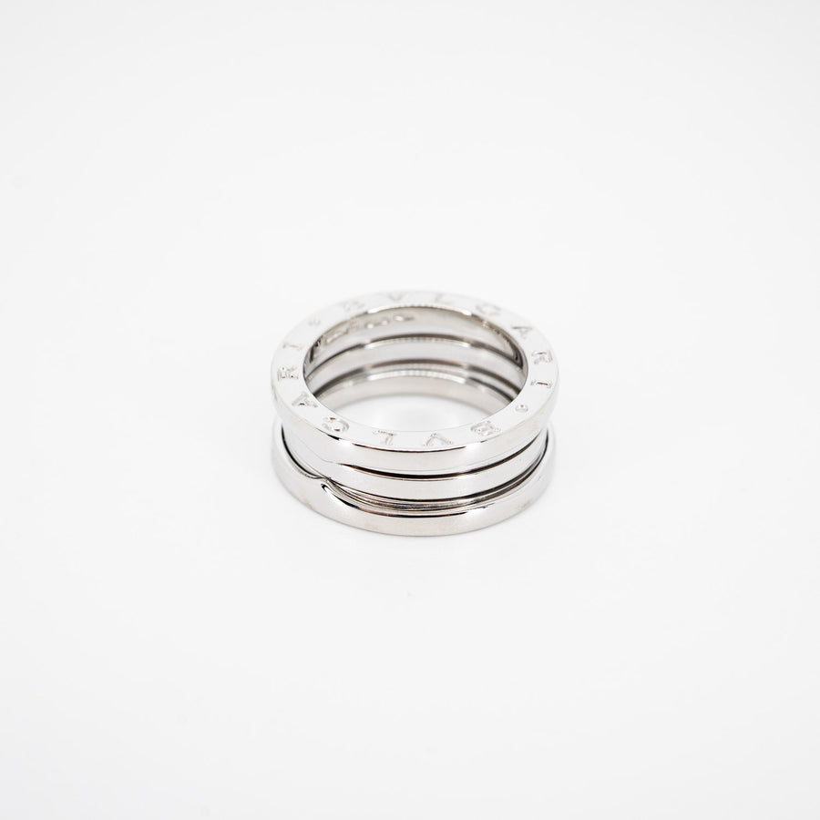 แหวน Bvlgari B.zero1 3band Ring 18K White Gold Size 57# (Used) #vrbvrim 6611