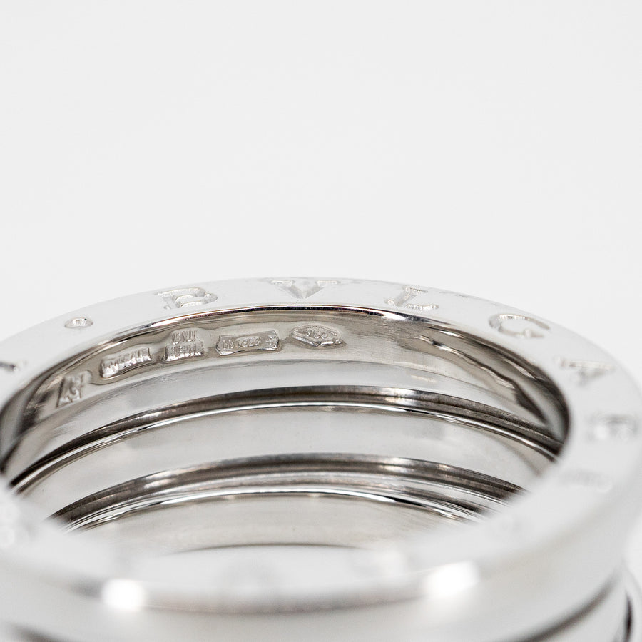 แหวน Bvlgari B.zero1 3band Ring 18K White Gold Size 57# (Used) #vrbvrim 6611