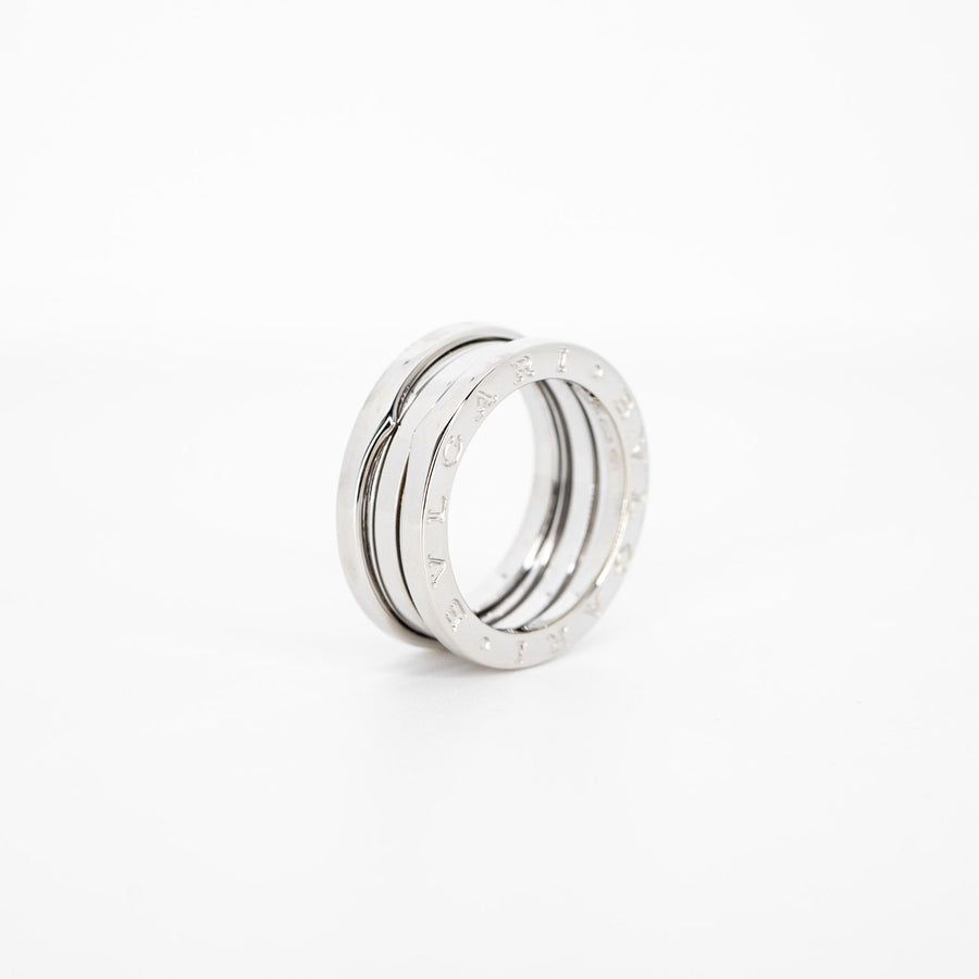 แหวน Bvlgari B.zero1 3band Ring 18K White Gold Size 57# (Used) #vrbvrim 6611