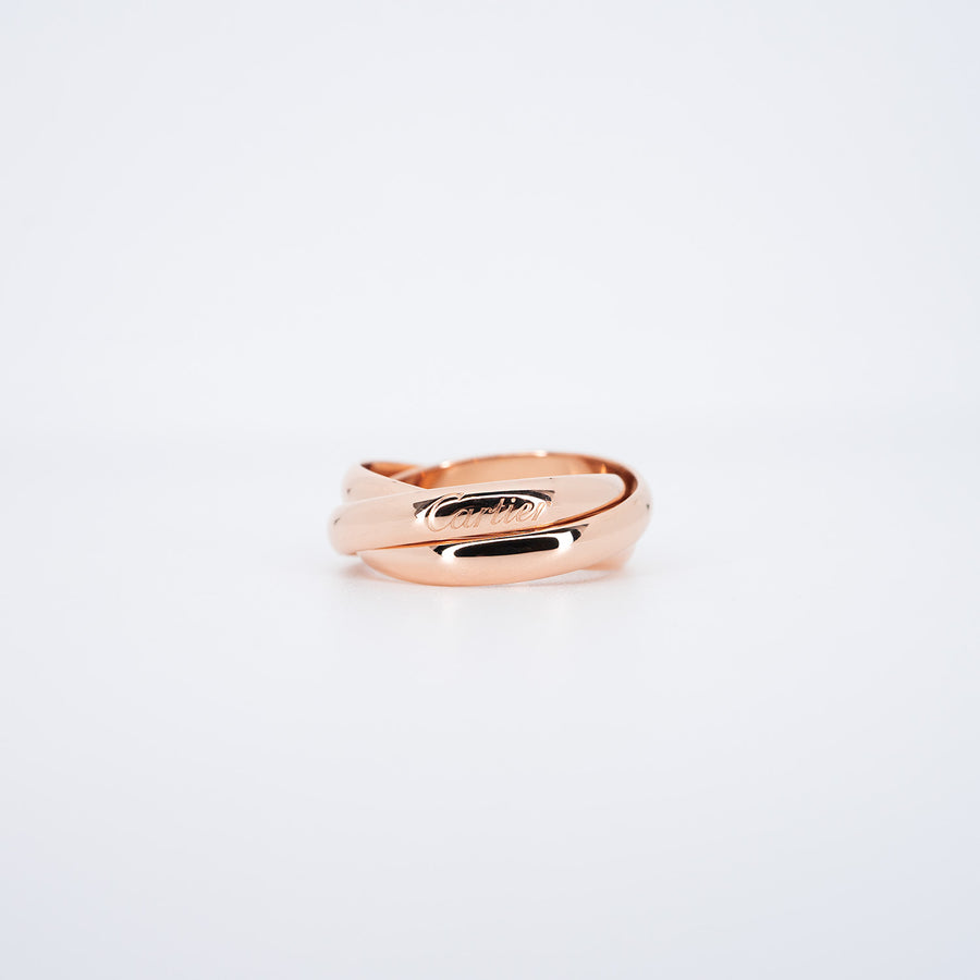 แหวน Cartier Trinity Ring 18K Rose Gold Size 55# (Used) #vrcarim 6614