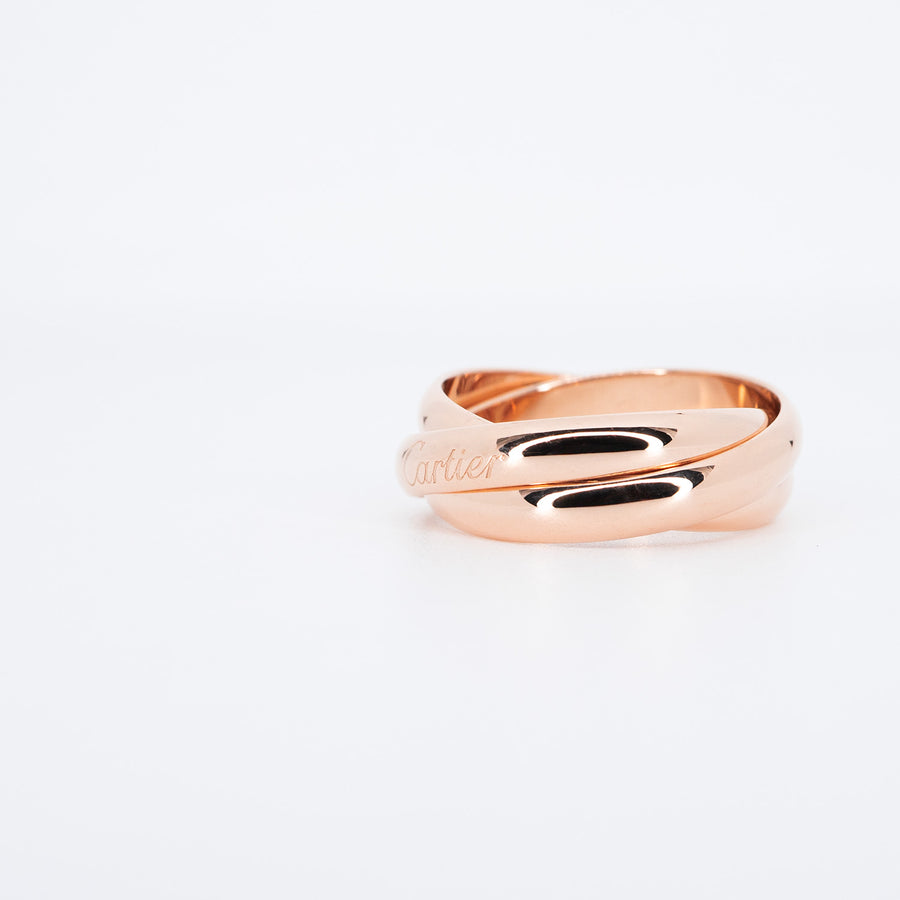 แหวน Cartier Trinity Ring 18K Rose Gold Size 55# (Used) #vrcarim 6614