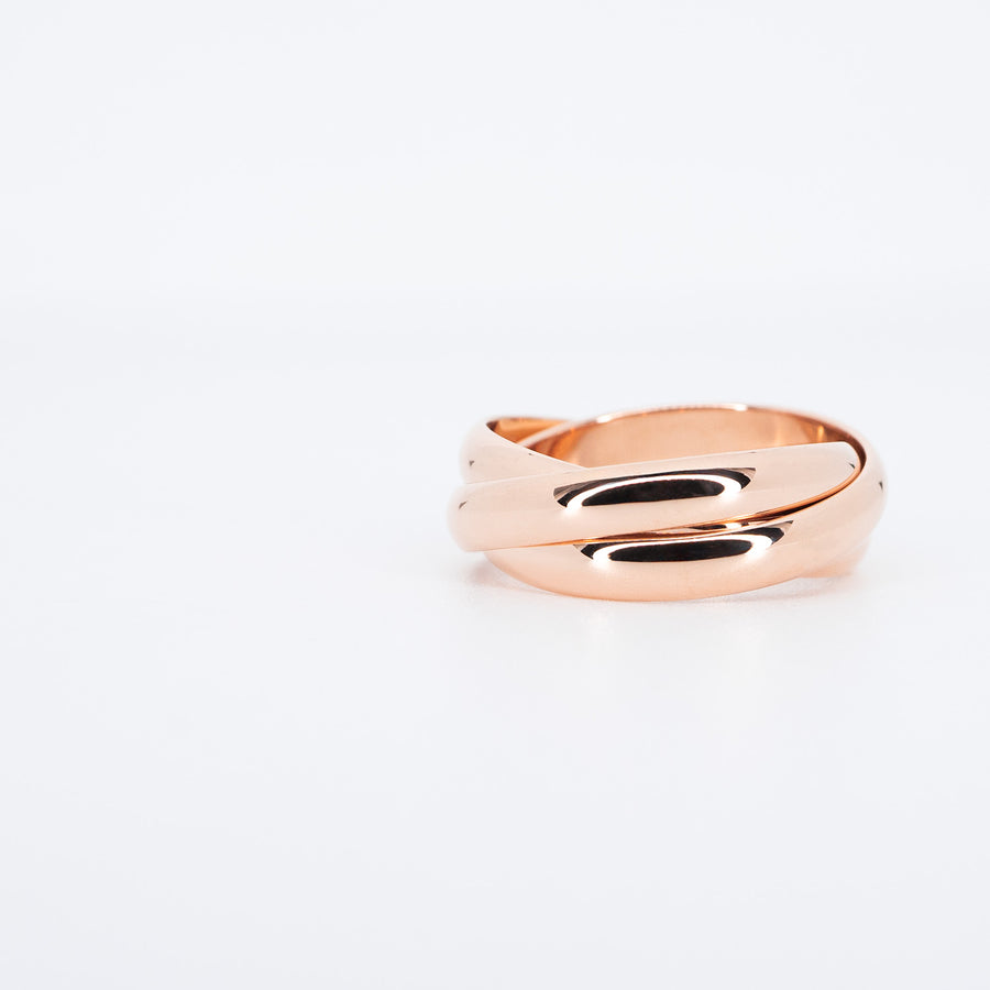 แหวน Cartier Trinity Ring 18K Rose Gold Size 55# (Used) #vrcarim 6614