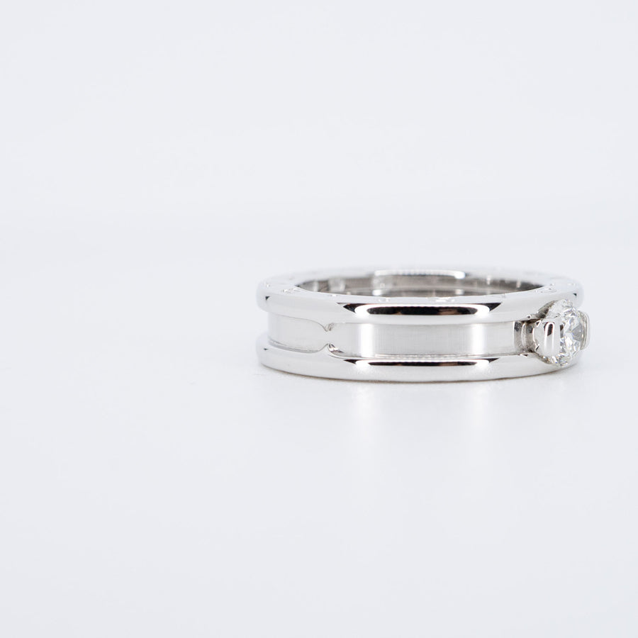 แหวน Bvlgari B.zero1 1band Solitaire Ring 18K White Gold Size 50# (Used) #vrbvrim 6692