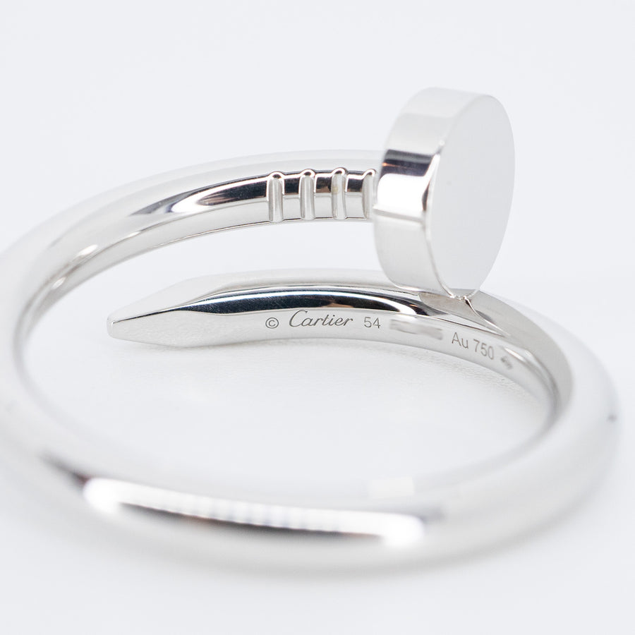 แหวน Cartier Juste Un Clou ring 18K White Gold Size 54# (Used) #vrcarim 6689