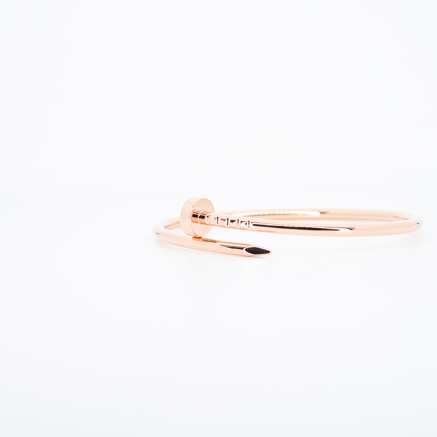 กำไล Cartier Juste Un Clou Bracelet SM 18K Rose Gold Size 14# (Used) #vrcab 6711