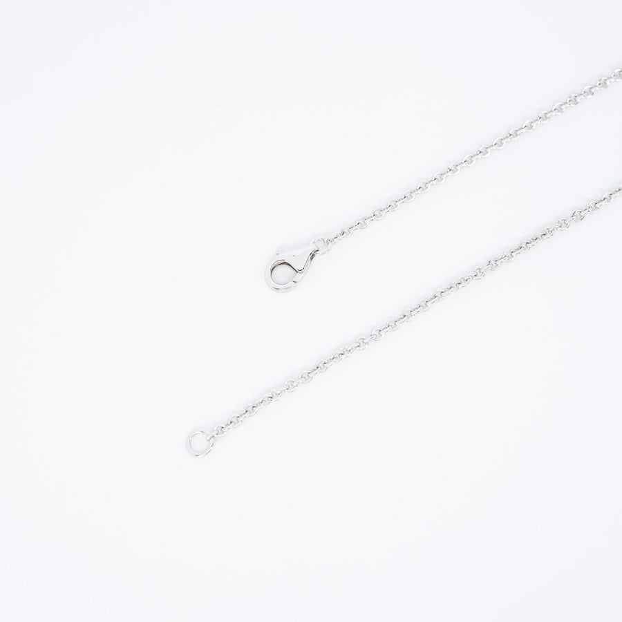 **hold**สร้อยและจี้ Cartier Love Necklace (baby love) 18K White Gold Size 43cm.# (Used) #vrcanl 6756