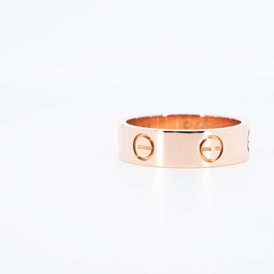 แหวน Cartier Love Ring 18K Rose Gold Size 54# (Used) #vrcar 6764