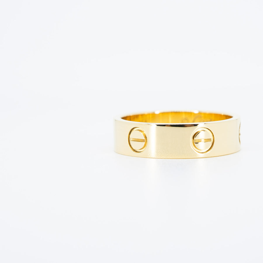 **Hold K.TuM**แหวน Cartier Love Ring 18K Yellow Gold Size 57# (Used) #vrcar 6766