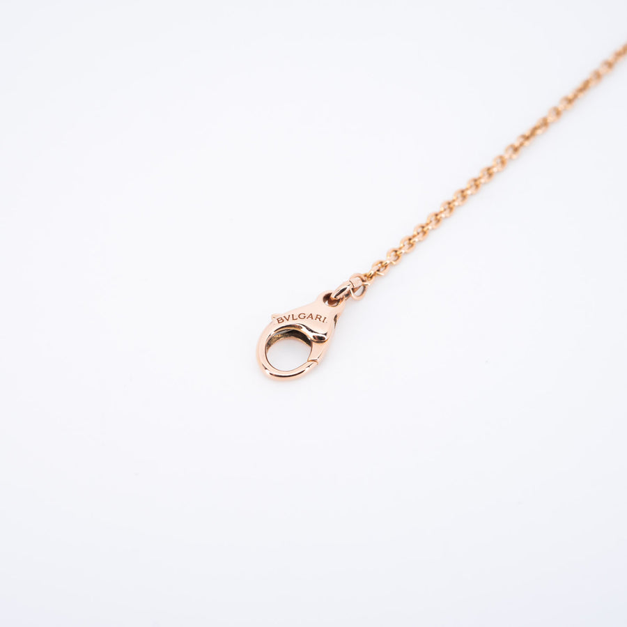 สร้อยข้อมือ Bvlgari B.zero1 mini bracelet with pavé diamonds 18K Rose Gold Size M(17-19cm.)# (Used) #vrbvb 6790