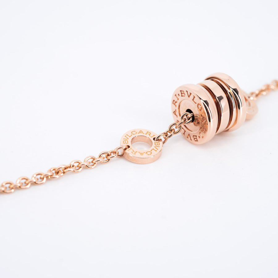 สร้อยข้อมือ Bvlgari B.zero1 mini bracelet 18K Rose Gold Size SM(16-18cm.)# (Used) #vrbvb 6792