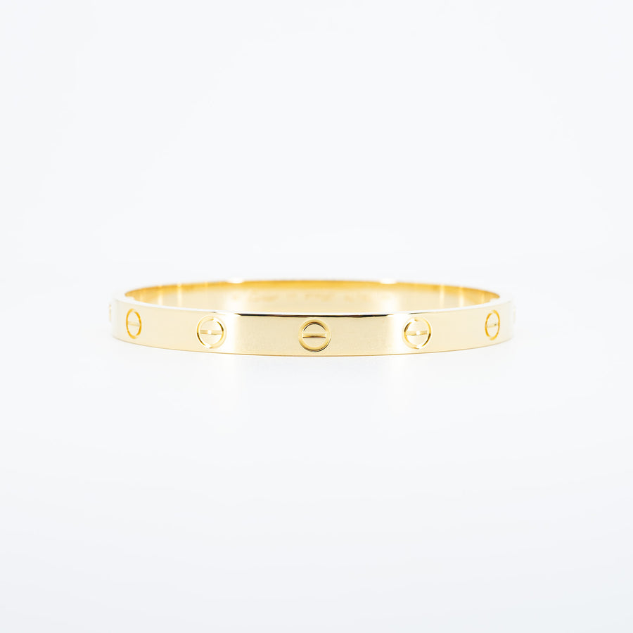 กำไล Cartier Love Bracelet 18K Yellow Gold Size 17# (Used) #vrcab 6804