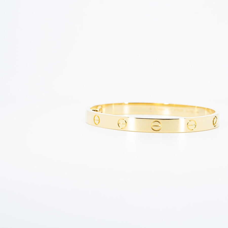 กำไล Cartier Love Bracelet 18K Yellow Gold Size 17# (Used) #vrcab 6804