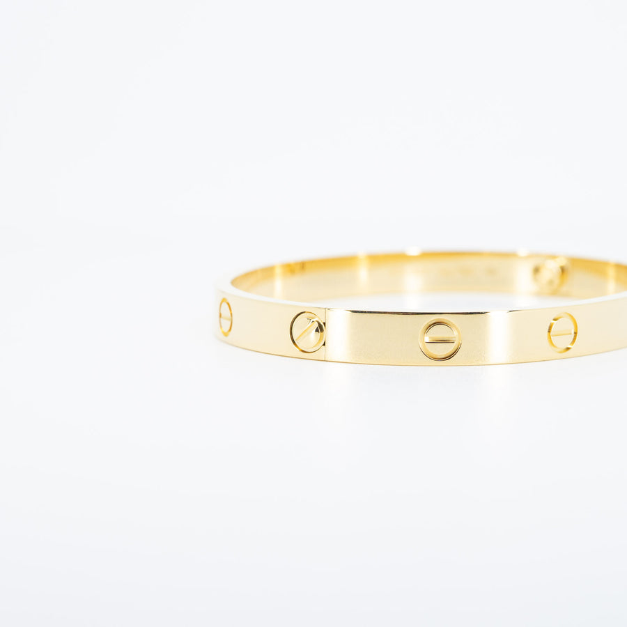 กำไล Cartier Love Bracelet 18K Yellow Gold Size 17# (Used) #vrcab 6804