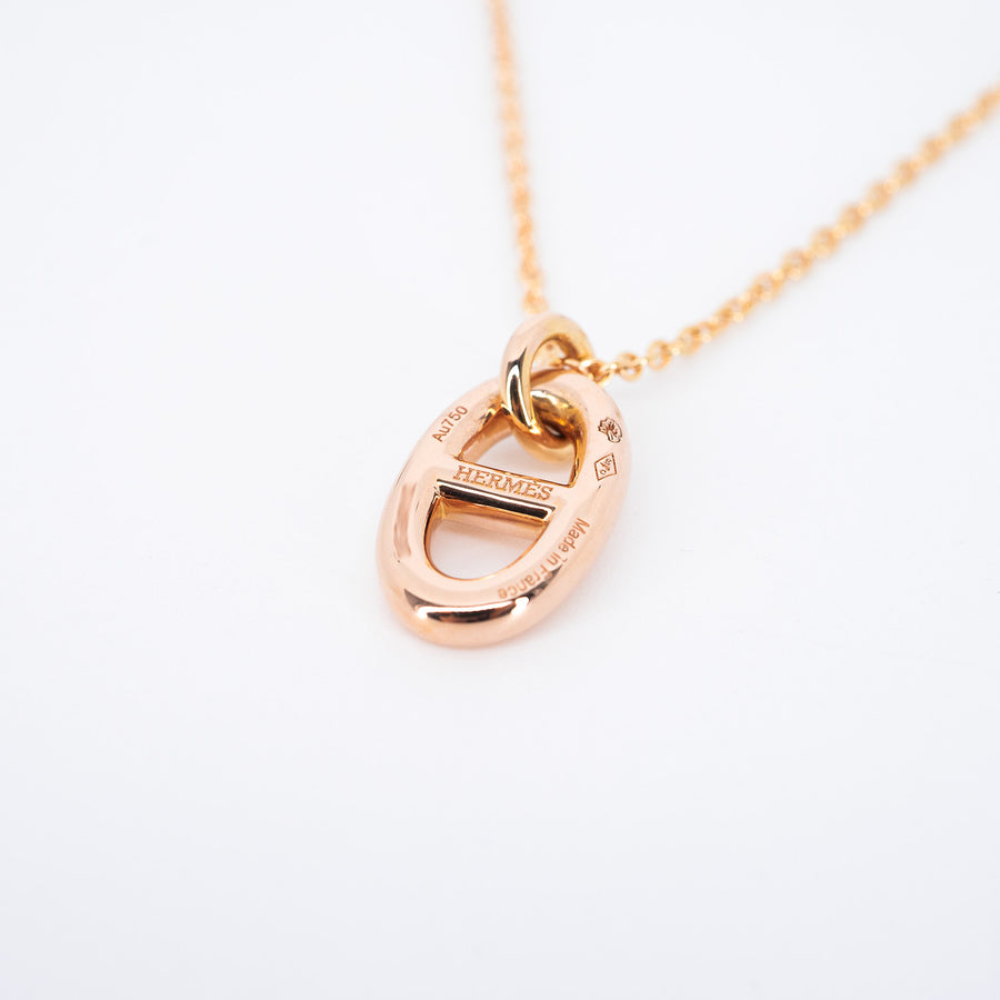 สร้อยและจี้ Hermes Farandole pendant, small model 18K Rose Gold Size 40-42cm.# (Used) #vrhenlimt 6816