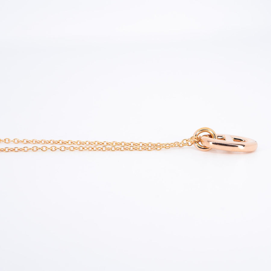 สร้อยและจี้ Hermes Farandole pendant, small model 18K Rose Gold Size 40-42cm.# (Used) #vrhenlimt 6816