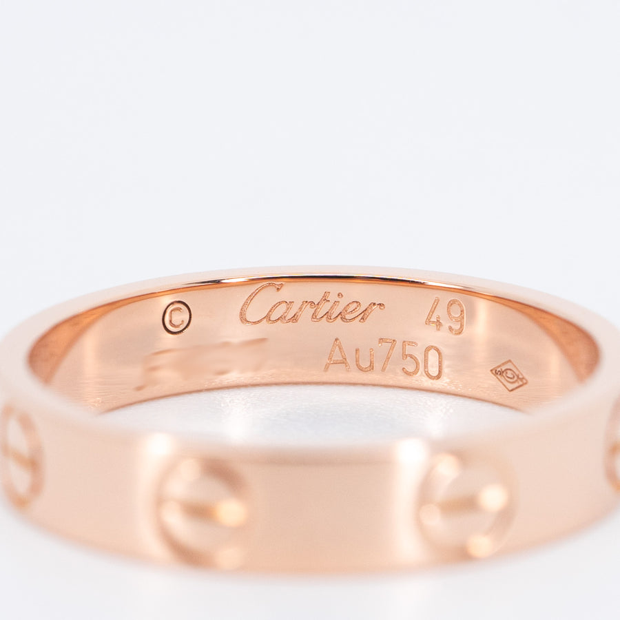 แหวน Cartier Love band 18K Rose Gold Size 49# (Used) #vrcar 6818