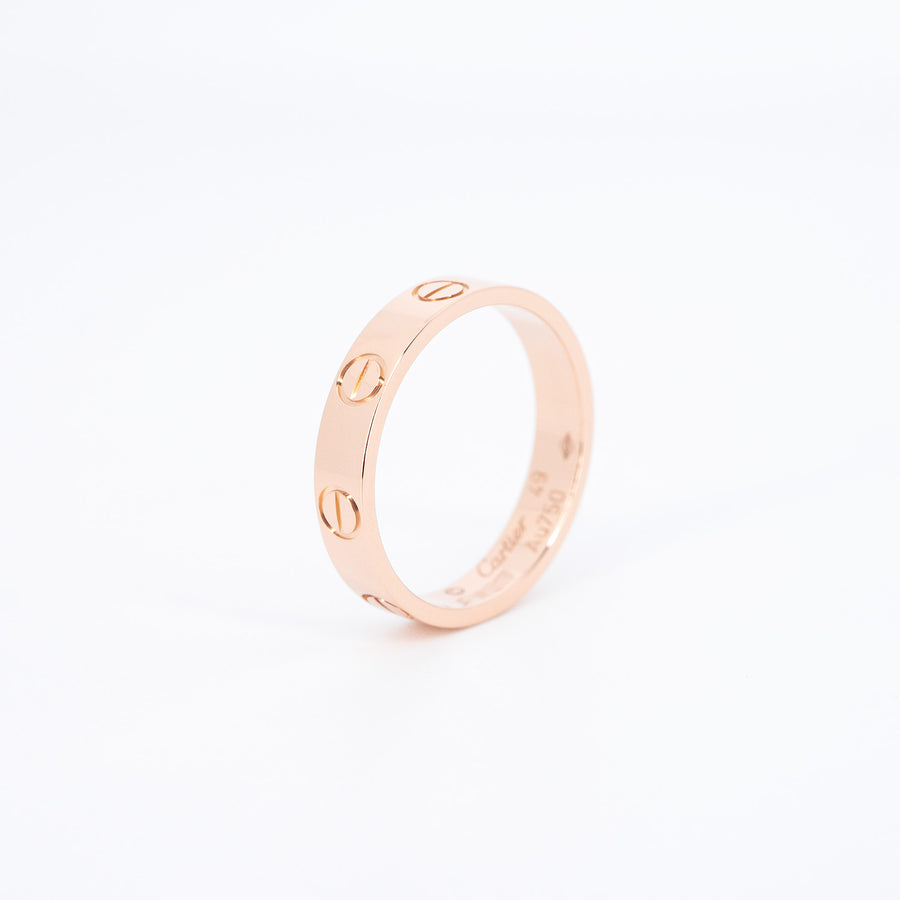 แหวน Cartier Love band 18K Rose Gold Size 49# (Used) #vrcar 6818